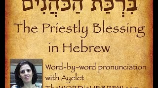 Learn the Priestly Blessing in Hebrew Aaronic Benediction [upl. by Annaehr]