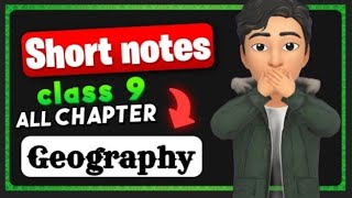 geography class 9 short notes cbse cbse9th geography notes [upl. by Nibbs]