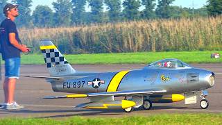 STUNNING F86 SABRE RC TURBINE JET DEMONSTRATION DISPLAY FLIGHT [upl. by Ayel666]