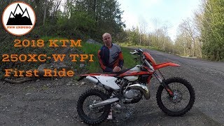 2018 KTM 250 XCW TPI First Ride  Episode 27 [upl. by Honeyman]