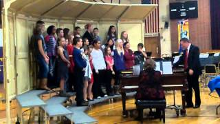 Ladysmith Middle School 2013 Holiday Concert 6th grade choir [upl. by Zakarias207]