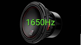 Tone frequency 1650Hz Test your hearing speakersheadphonessubwoofer [upl. by Suvart]