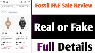 Fossil FNF Sale Real or Fake  Fossil FNF Sale Review  fossil watch review  scam or legit [upl. by Capwell]