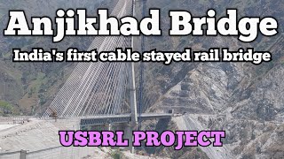 Anjikhad rail bridge some facts about Indias first cable stayed rail bridgeUSBRLreasianjikhad [upl. by Bigod497]