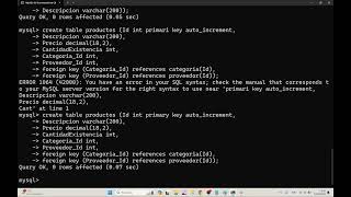 3  Creación de Tablas  Parte 2  MySql [upl. by Amitaf]