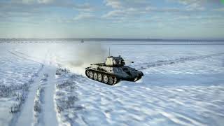 Т34 in winter  tank battles of Il2 Sturmovik Great Battles [upl. by Doner284]