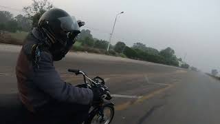 Dont drive bike back side the trucks very risky in pakistan my Moto Vlog Tandojam to Hyderabad [upl. by Natloz]