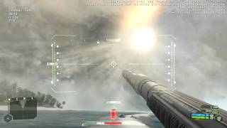 Gallivanter Nuke Mod for Crysis destroys mountain [upl. by Innavoig]