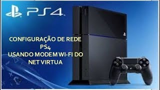 Configuração de rede PS4 com WiFi Net Virtua [upl. by Arrimat]