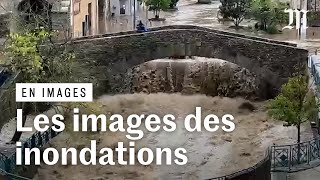 Inondations  des vaches emportées un centreville sous leau [upl. by Bonnie]