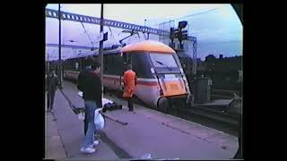 British Rail 1988  89001 works the first electric passenger train to Leeds [upl. by Hahnert276]