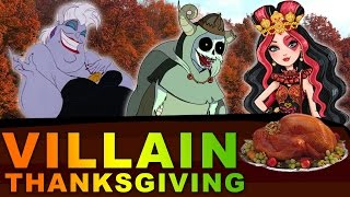 Disney Evil Villains amp Their Favorite Thanksgiving Food  Ursula Lizzie Hearts Lich amp More [upl. by Snook]