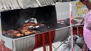 BEST Jerk pork in Negril  Travelling Jamaicas Countryside  JamaicaUncut [upl. by Roumell828]