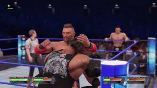 WWE 2k22 DijakovicNakamura vs TheoryStrowman SMACKDOWN [upl. by Channing]