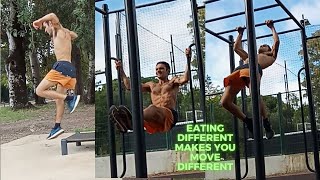 Full Calisthenics Body Workout  3 Days ONLY on Fruits Experience [upl. by Ycart]