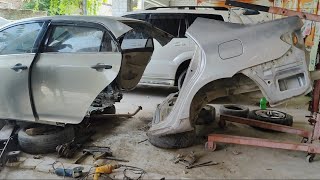 Toyota Corolla Rear Accident repair [upl. by Akselaw937]