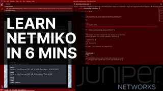 Netmiko Tutorial How to automate config on a Juniper router [upl. by Aliam]