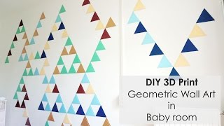 3D Printed Triangles turn into Wall Art [upl. by Reiner187]