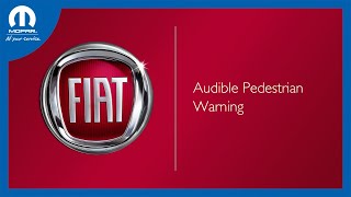 Audible Pedestrian Warning System  How To  2024 Fiat 500e [upl. by Marney]