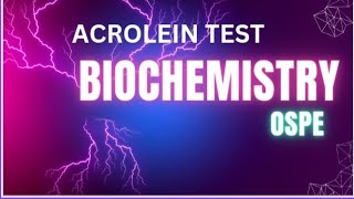 Emulsification ACROLEIN Test  First year Biochemistry [upl. by Brenna]