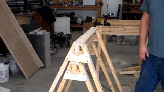 Lets build  Sturdy Sawhorses for the Cheap [upl. by Leicester]