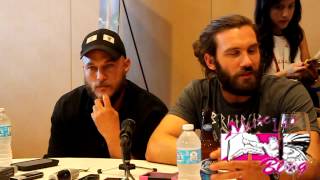 Vikings Press Room with Travis Fimmel and Clive Standen at SDCC [upl. by Nyltiak]