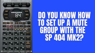 Roland SP 404 MK2 Tutorial  How to set up a MUTE GROUP [upl. by Clementi413]