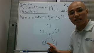 The Lewis Dot Structure for Phosphorus Pentachloride [upl. by Imim]