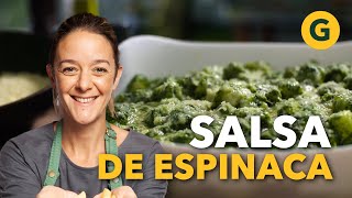 RECETA para hacer SALSA a base de ESPINACA 🥬 por Juli Oriolo  El Gourmet [upl. by Chrisman]