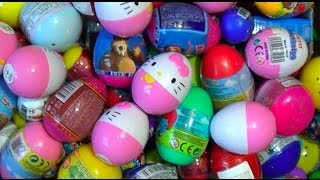 250 Kinder surprise and Surprise eggs Cars THOMAS Spider Man TOY Story MARVEL Heroics HELLO KITTY [upl. by Nahtnanhoj472]