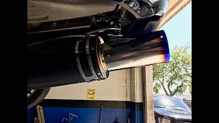 HKS CarbonTi Exhaust on Toyota Supra Twin Turbo Mark 4 JZA80 [upl. by Nimrac917]