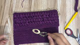 Making a simple crochet bag [upl. by Fanchan]