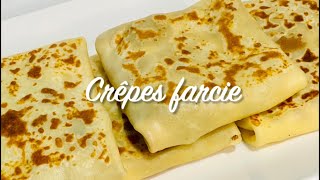 Crêpes farcie  sauce fromagère  crêpes recette [upl. by Noed208]