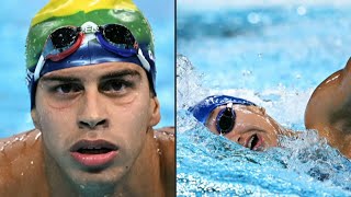 Brasileiros Maria Fernanda Costa e Guilherme Costa vão à final dos 400m livre  AFP [upl. by Judenberg633]