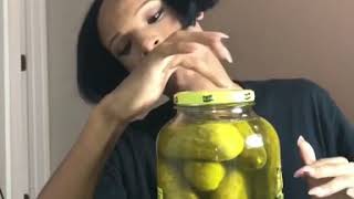 Asmr pickle eating [upl. by Eejan]