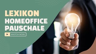 HomeofficePauschale [upl. by Oflodor]