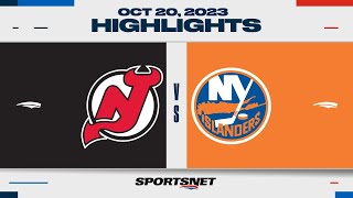 NHL Highlights  Devils vs Islanders  October 20 2023 [upl. by Maker516]