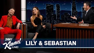 Lily James amp Sebastian Stan on Playing Pamela Anderson amp Tommy Lee and Working with Seth Rogen [upl. by Ardyaf910]