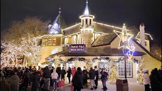 Canada Wonderland Winterfest Tour❄️Christmas Lights Walk [upl. by Erdnassak773]