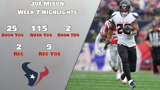 Joe Mixon Week 7 Highlights  20242025 [upl. by Asusej]