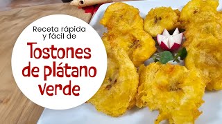 Receta de tostones crujientes rápida y fácil [upl. by Alric]