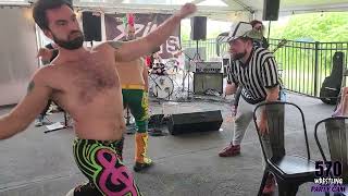 Andy Header vs Squid Sterling SmashMasterWrasslin Susquehanna Showdown 6224 [upl. by Sined]