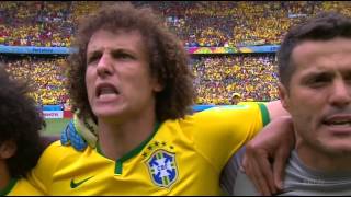 Brazil National Anthem World Cup 2014 vs Mexico Full HD [upl. by Jonati]