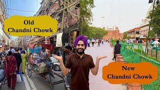 NEW Chandni Chowk Transformed  OLD DELHI  Red Fort to Gurdwara Sis Ganj Sahib HINDI Delhi [upl. by Wood160]