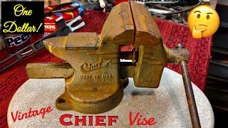 Vintage Chief Vise Bought for ONE Dollar Can it be Saved [upl. by Aniretak20]