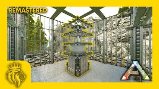 Valguero Oil Cave FULL PVP BASE DESIGN REMASTERED  Fits 500 Dinos  ARK Survival Evolved [upl. by Yks]