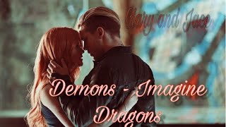 Jace and Clary CLACE  Demons  SHADOWHUNTERS EDITS [upl. by Debee]