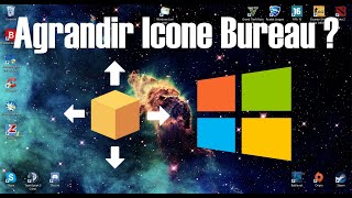 Changer la taille des icones du bureau sous windows 10 [upl. by Shipman82]