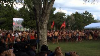 600 Maori Warriors Kapa Haka Gate Pa Commemoration 2014 [upl. by Elocel]