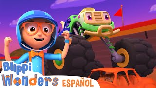 Camiones Monstruo 🚚  Blippi Wonders  Caricaturas para niños  Videos educativos para niños [upl. by Airotel]